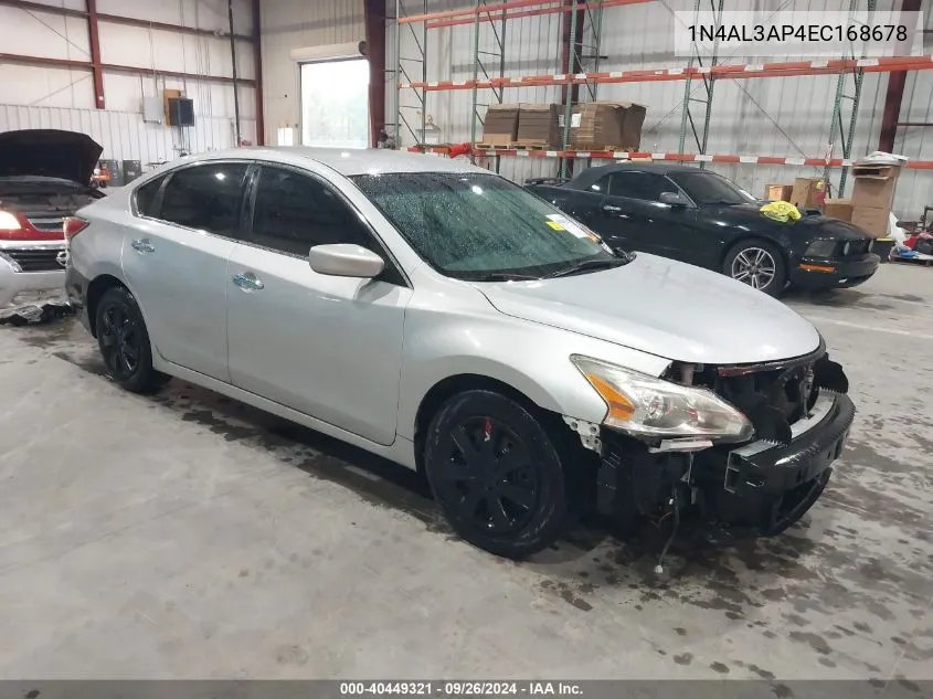 2014 Nissan Altima 2.5 VIN: 1N4AL3AP4EC168678 Lot: 40449321