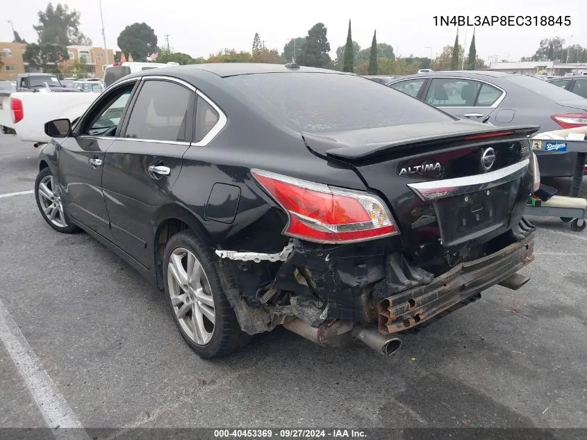 2014 Nissan Altima 3.5 Sl VIN: 1N4BL3AP8EC318845 Lot: 40453369