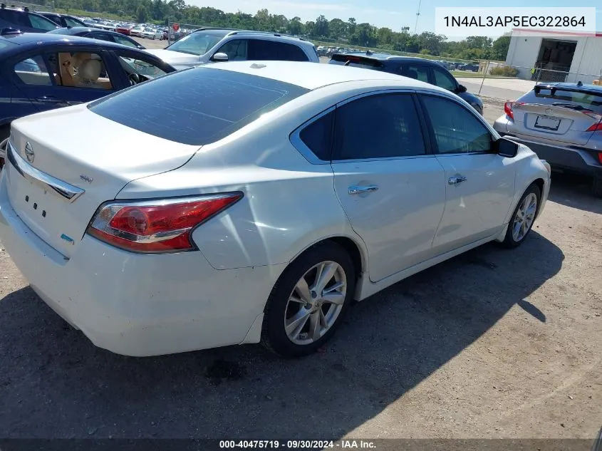 2014 Nissan Altima 2.5/S/Sv/Sl VIN: 1N4AL3AP5EC322864 Lot: 40475719