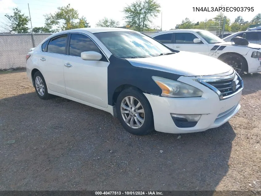 2014 Nissan Altima 2.5 S VIN: 1N4AL3AP3EC903795 Lot: 40477513