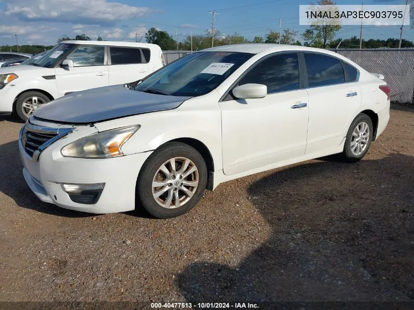 2014 Nissan Altima 2.5 S VIN: 1N4AL3AP3EC903795 Lot: 40477513