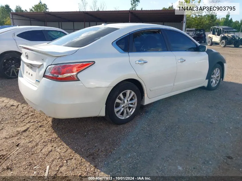 2014 Nissan Altima 2.5 S VIN: 1N4AL3AP3EC903795 Lot: 40477513