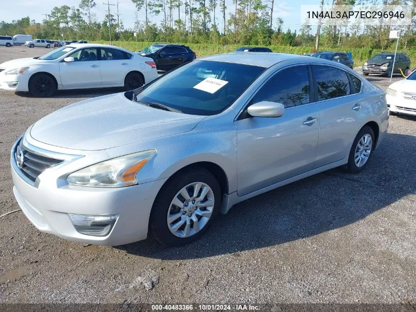 2014 Nissan Altima 2.5/S/Sv/Sl VIN: 1N4AL3AP7EC296946 Lot: 40483366