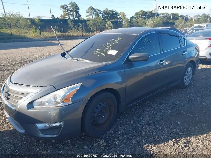 2014 Nissan Altima 2.5 S VIN: 1N4AL3AP6EC171503 Lot: 40490757