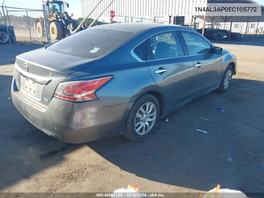 2014 Nissan Altima 2.5 S VIN: 1N4AL3AP0EC105772 Lot: 40562125