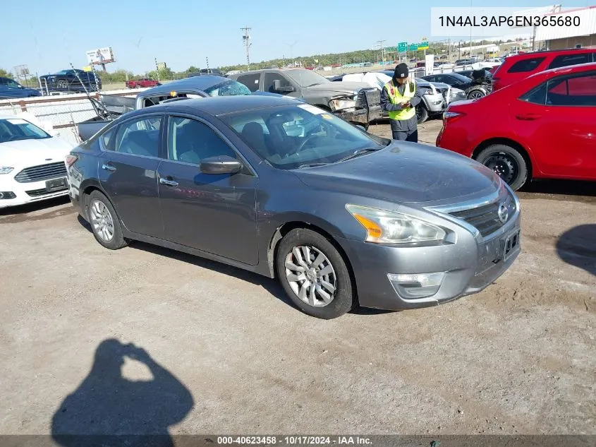 2014 Nissan Altima 2.5/S/Sv/Sl VIN: 1N4AL3AP6EN365680 Lot: 40623458