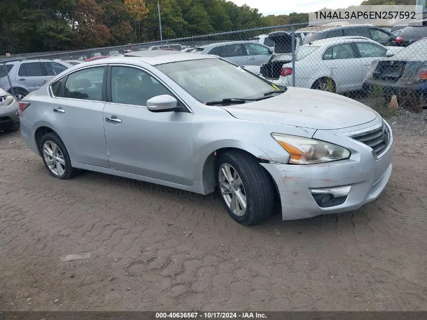 2014 Nissan Altima 2.5 Sl VIN: 1N4AL3AP6EN257592 Lot: 40636567