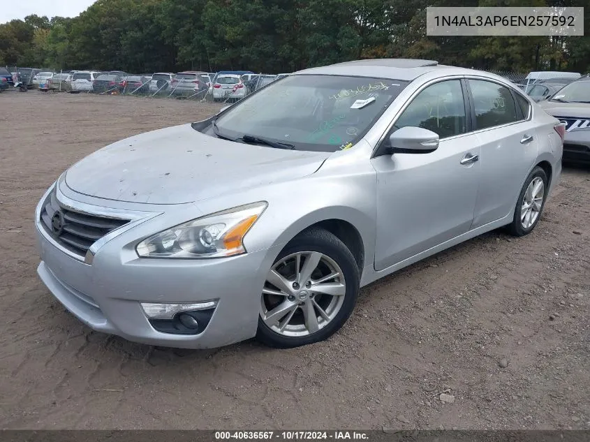 2014 Nissan Altima 2.5 Sl VIN: 1N4AL3AP6EN257592 Lot: 40636567