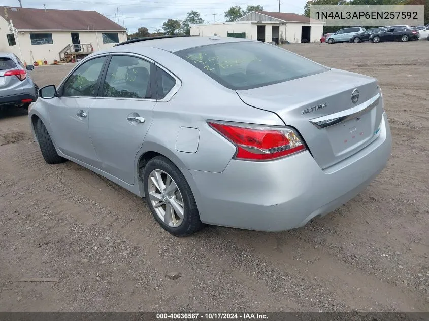 2014 Nissan Altima 2.5 Sl VIN: 1N4AL3AP6EN257592 Lot: 40636567