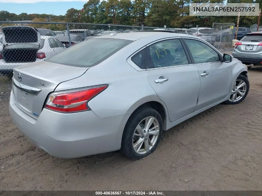 2014 Nissan Altima 2.5 Sl VIN: 1N4AL3AP6EN257592 Lot: 40636567