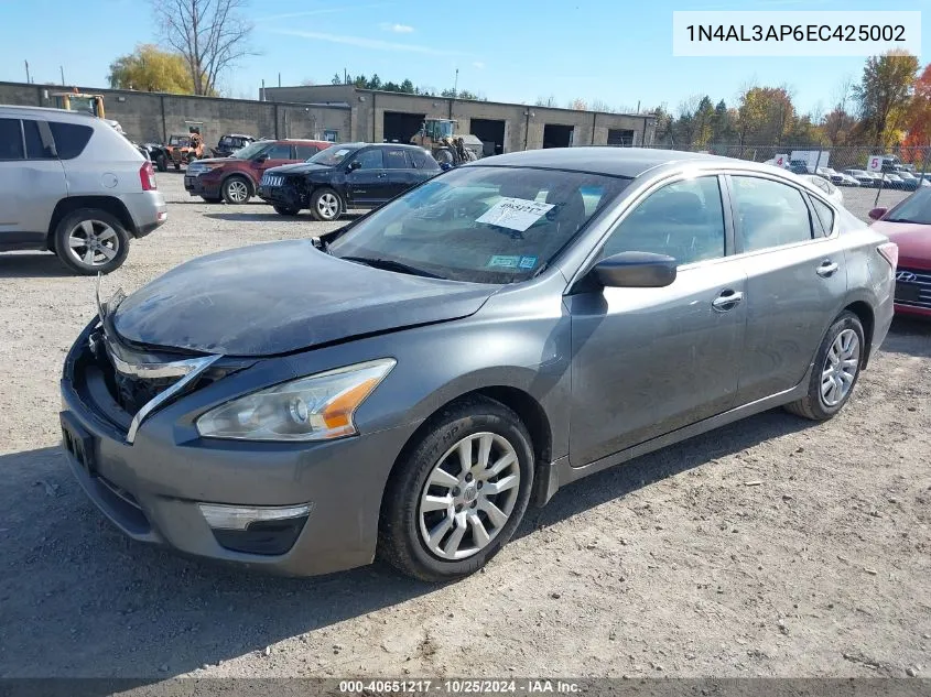 1N4AL3AP6EC425002 2014 Nissan Altima 2.5 S