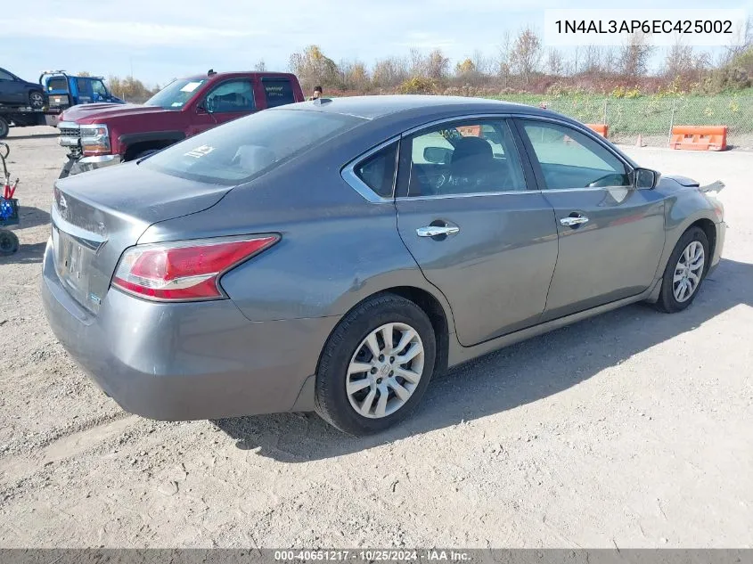 1N4AL3AP6EC425002 2014 Nissan Altima 2.5 S