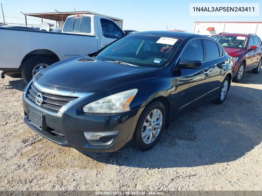 2014 Nissan Altima 2.5 S VIN: 1N4AL3AP5EN243411 Lot: 40673572