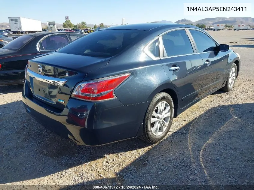 2014 Nissan Altima 2.5 S VIN: 1N4AL3AP5EN243411 Lot: 40673572