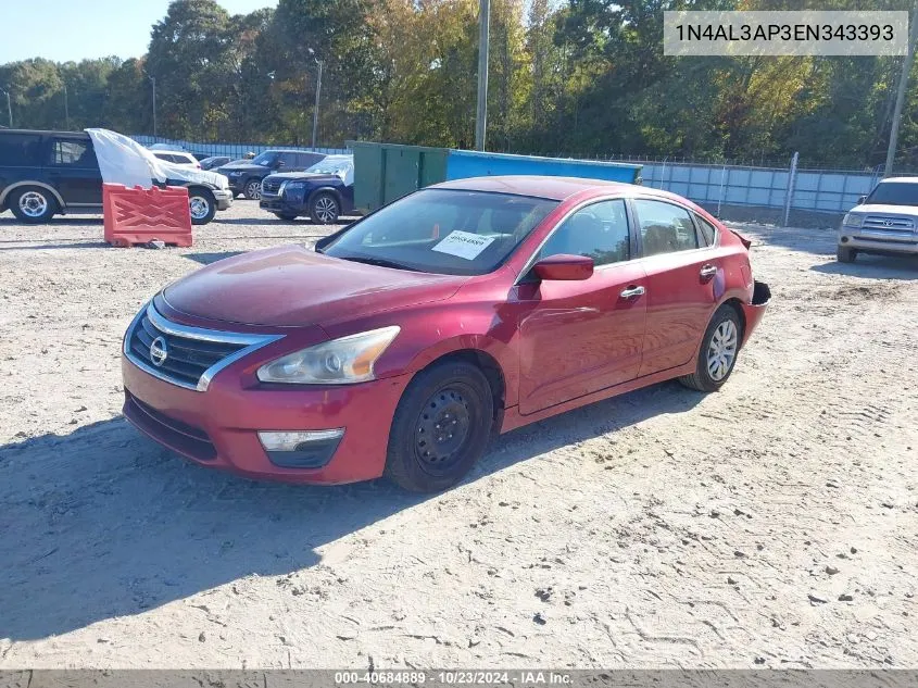 2014 Nissan Altima 2.5 S VIN: 1N4AL3AP3EN343393 Lot: 40684889