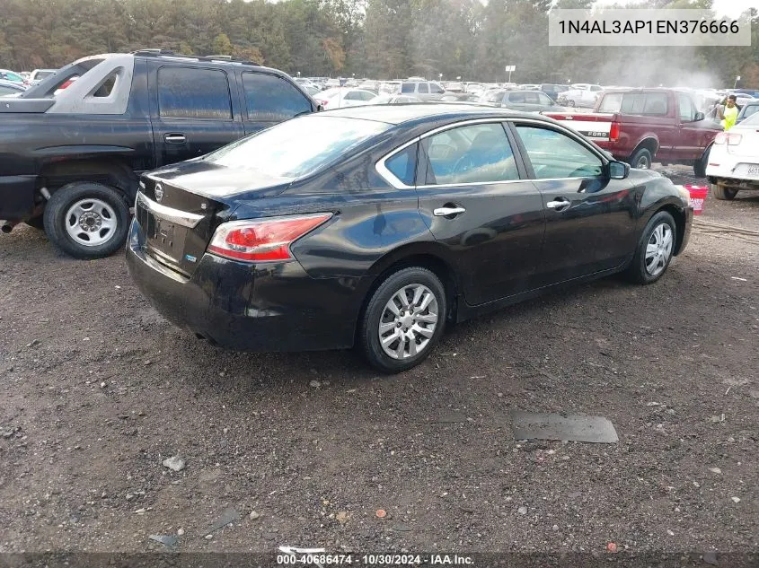 2014 Nissan Altima 2.5/2.5 S/2.5 Sl/2.5 Sv VIN: 1N4AL3AP1EN376666 Lot: 40686474