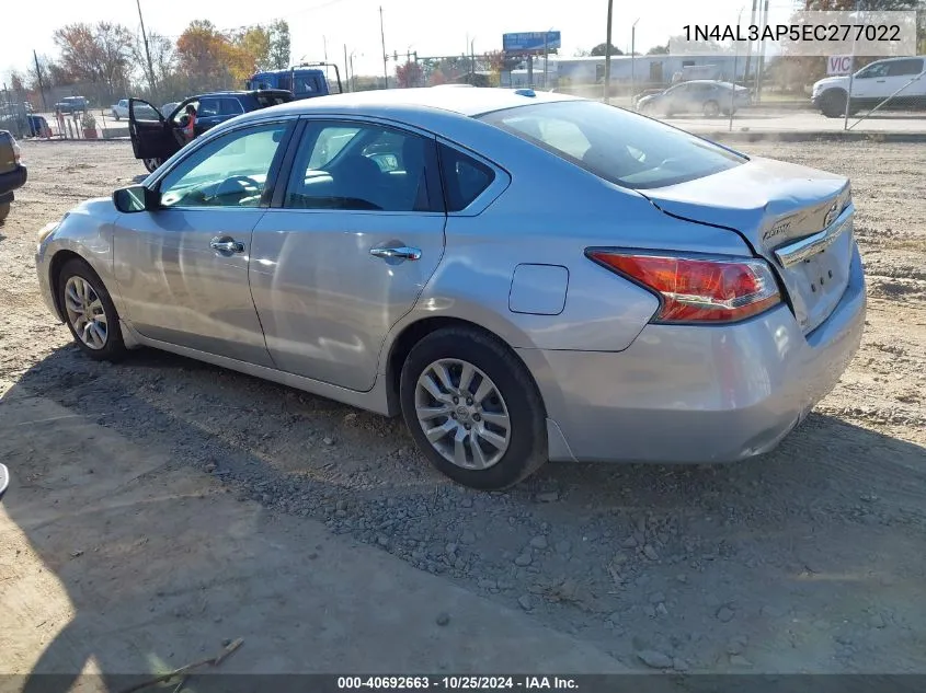 2014 Nissan Altima 2.5 S VIN: 1N4AL3AP5EC277022 Lot: 40692663