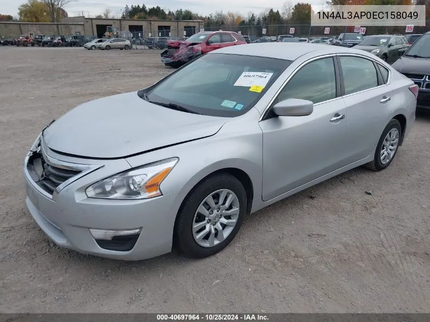 2014 Nissan Altima 2.5 S VIN: 1N4AL3AP0EC158049 Lot: 40697964