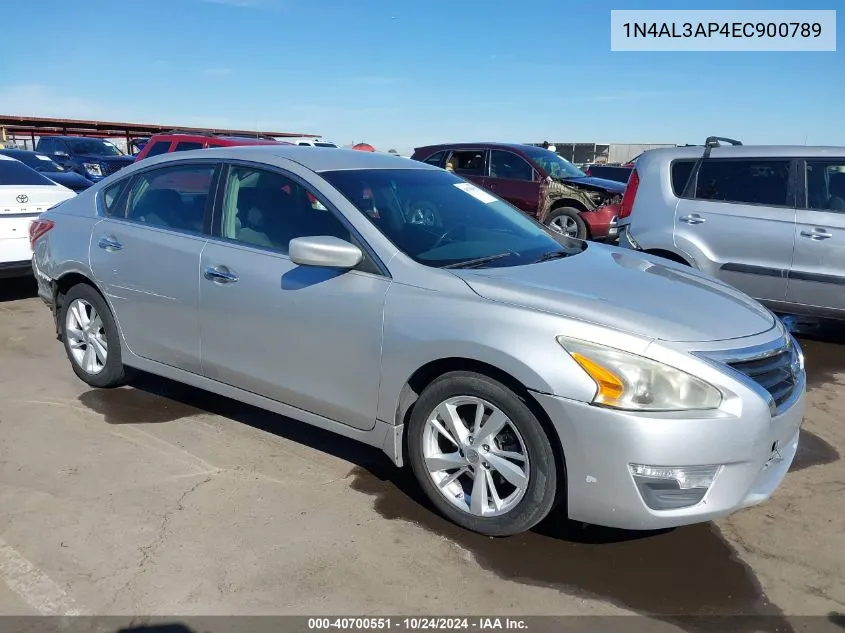 2014 Nissan Altima 2.5 S VIN: 1N4AL3AP4EC900789 Lot: 40700551