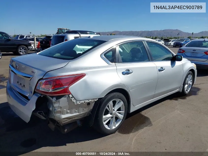 2014 Nissan Altima 2.5 S VIN: 1N4AL3AP4EC900789 Lot: 40700551