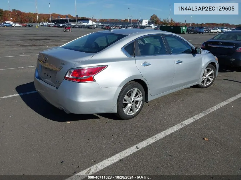 2014 Nissan Altima 2.5 Sl VIN: 1N4AL3AP2EC129605 Lot: 40711028