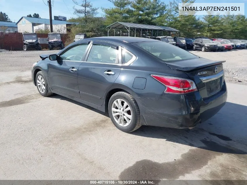 2014 Nissan Altima 2.5 S VIN: 1N4AL3AP7EN241501 Lot: 40715105