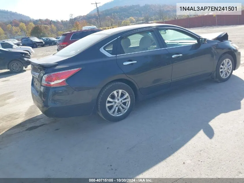 2014 Nissan Altima 2.5 S VIN: 1N4AL3AP7EN241501 Lot: 40715105