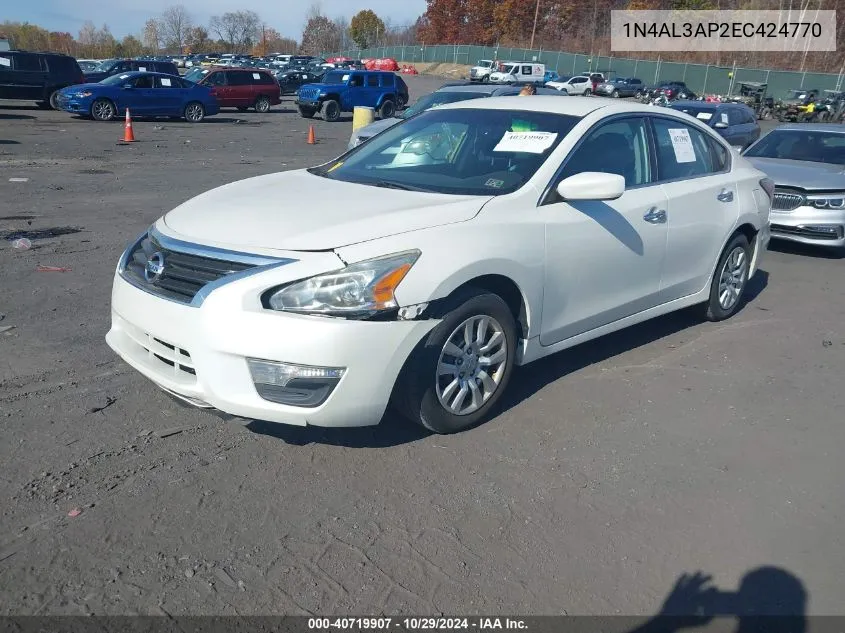 1N4AL3AP2EC424770 2014 Nissan Altima 2.5/2.5 S/2.5 Sl/2.5 Sv