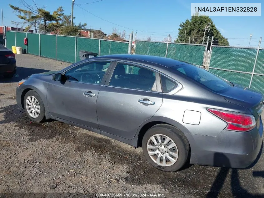 2014 Nissan Altima 2.5 S VIN: 1N4AL3AP1EN332828 Lot: 40726659