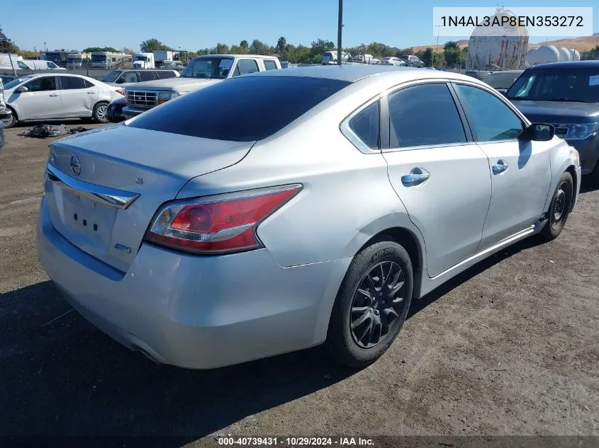 2014 Nissan Altima 2.5/2.5 S/2.5 Sl/2.5 Sv VIN: 1N4AL3AP8EN353272 Lot: 40739431