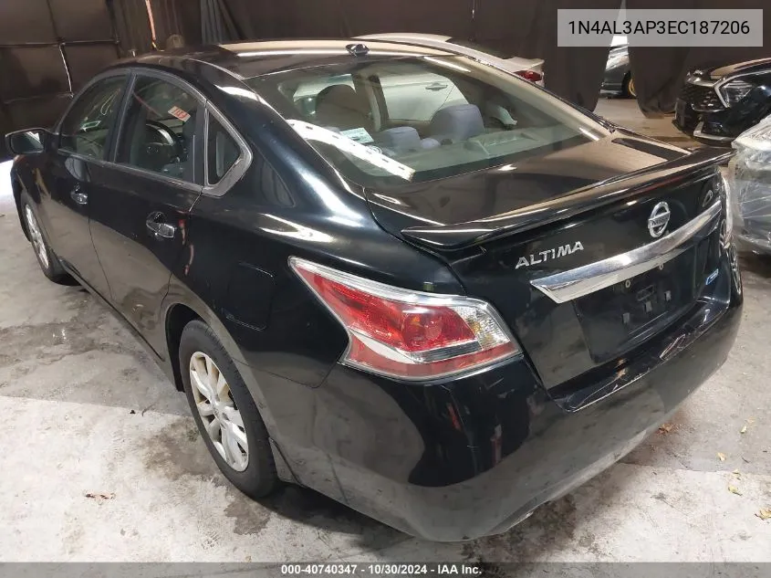 2014 Nissan Altima 2.5 S VIN: 1N4AL3AP3EC187206 Lot: 40740347