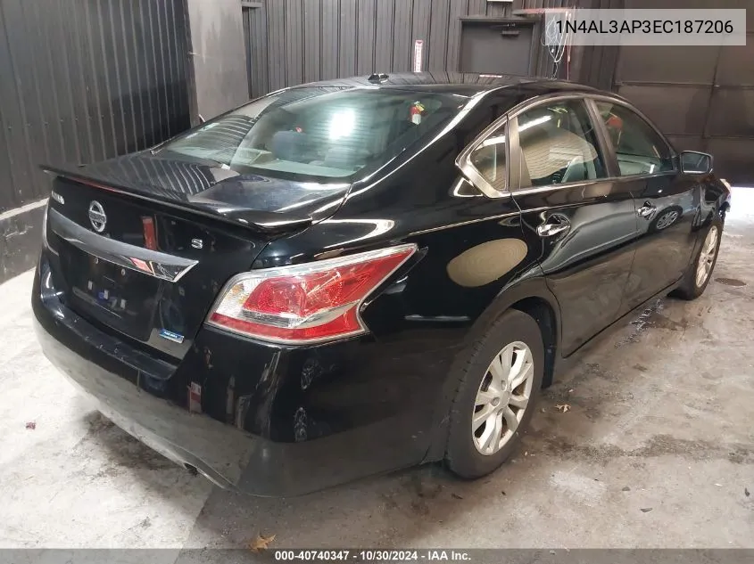 2014 Nissan Altima 2.5 S VIN: 1N4AL3AP3EC187206 Lot: 40740347