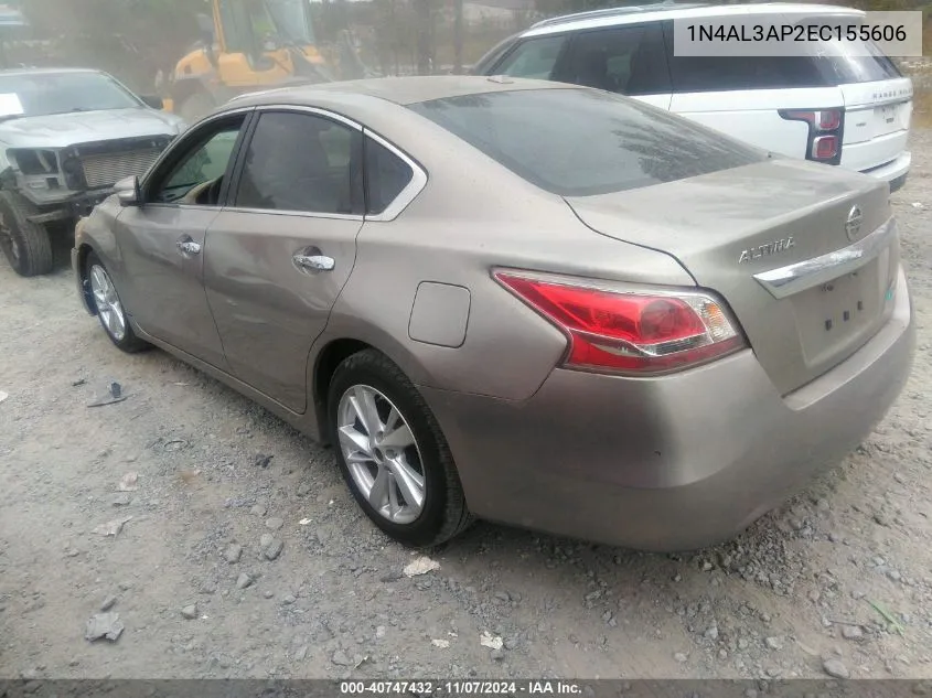 2014 Nissan Altima 2.5 Sl VIN: 1N4AL3AP2EC155606 Lot: 40747432