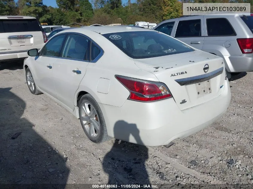 1N4AL3AP1EC103089 2014 Nissan Altima 2.5 Sv