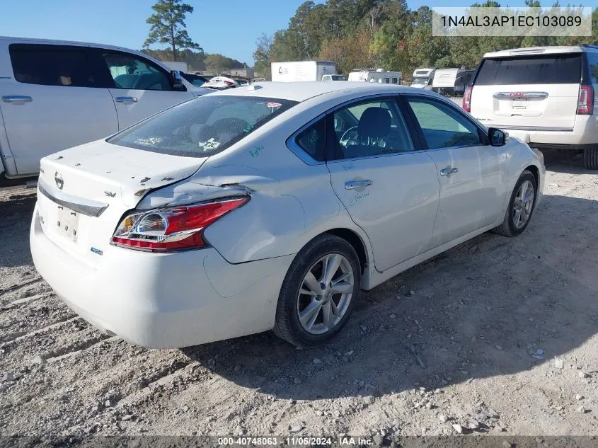 1N4AL3AP1EC103089 2014 Nissan Altima 2.5 Sv