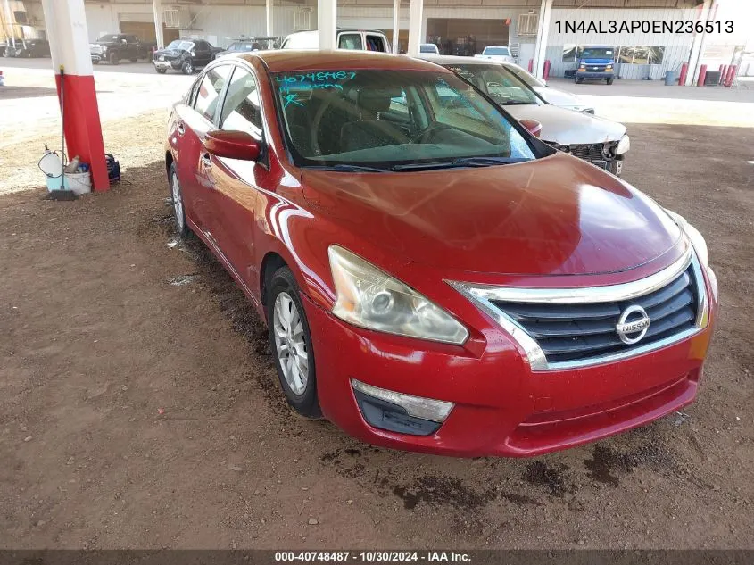 2014 Nissan Altima 2.5 S VIN: 1N4AL3AP0EN236513 Lot: 40748487