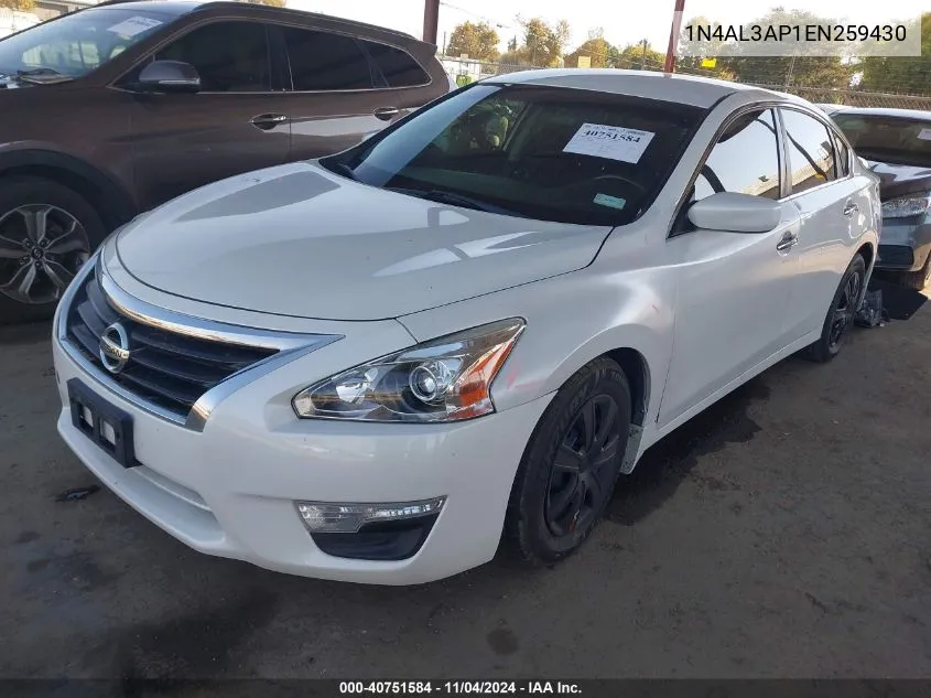 1N4AL3AP1EN259430 2014 Nissan Altima 2.5 S