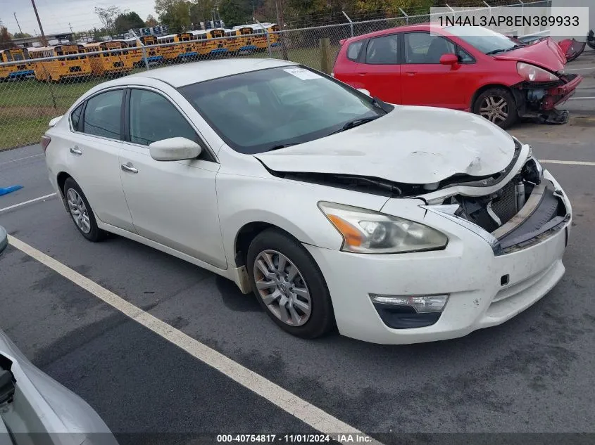 2014 Nissan Altima 2.5 S VIN: 1N4AL3AP8EN389933 Lot: 40754817