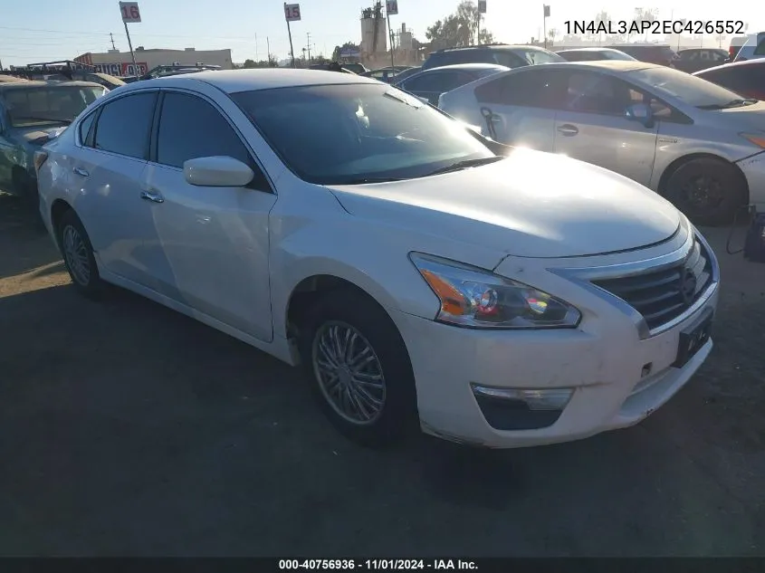 2014 Nissan Altima 2.5 Sv VIN: 1N4AL3AP2EC426552 Lot: 40756936