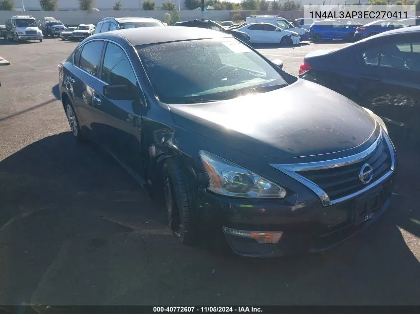 2014 Nissan Altima 2.5/2.5 S/2.5 Sl/2.5 Sv VIN: 1N4AL3AP3EC270411 Lot: 40772607