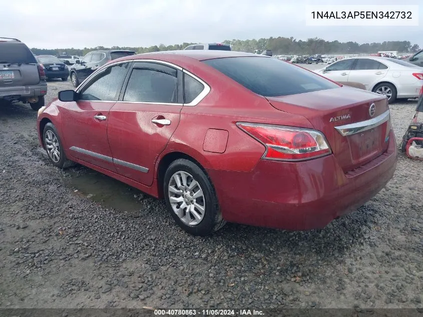 2014 Nissan Altima 2.5 S VIN: 1N4AL3AP5EN342732 Lot: 40780863