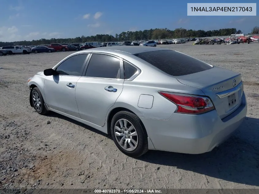 1N4AL3AP4EN217043 2014 Nissan Altima 2.5 S