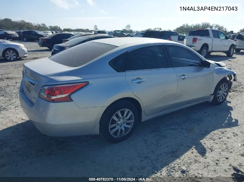 1N4AL3AP4EN217043 2014 Nissan Altima 2.5 S