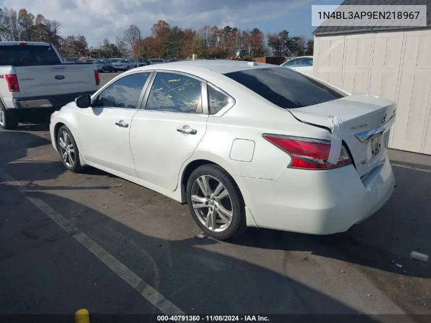 2014 Nissan Altima 3.5 Sl VIN: 1N4BL3AP9EN218967 Lot: 40791360