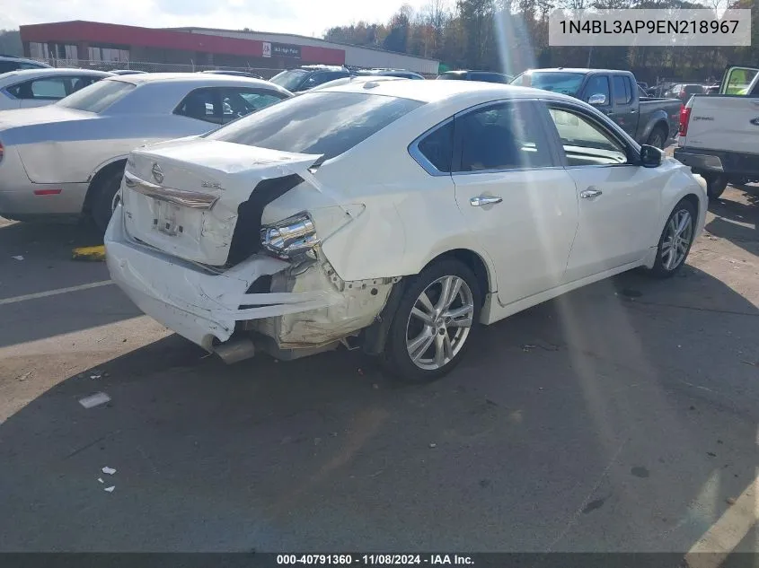 2014 Nissan Altima 3.5 Sl VIN: 1N4BL3AP9EN218967 Lot: 40791360