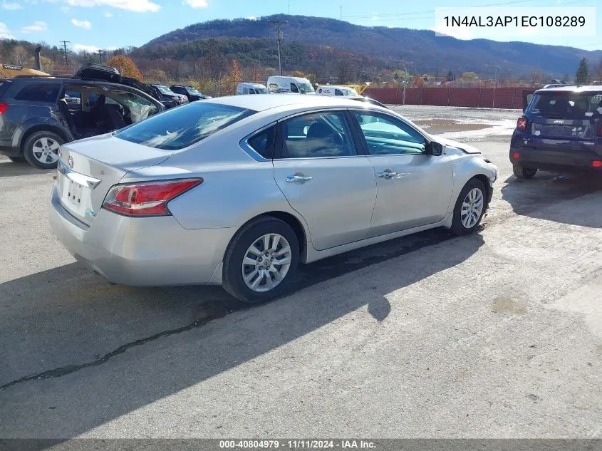 2014 Nissan Altima 2.5/S/Sv/Sl VIN: 1N4AL3AP1EC108289 Lot: 40804979