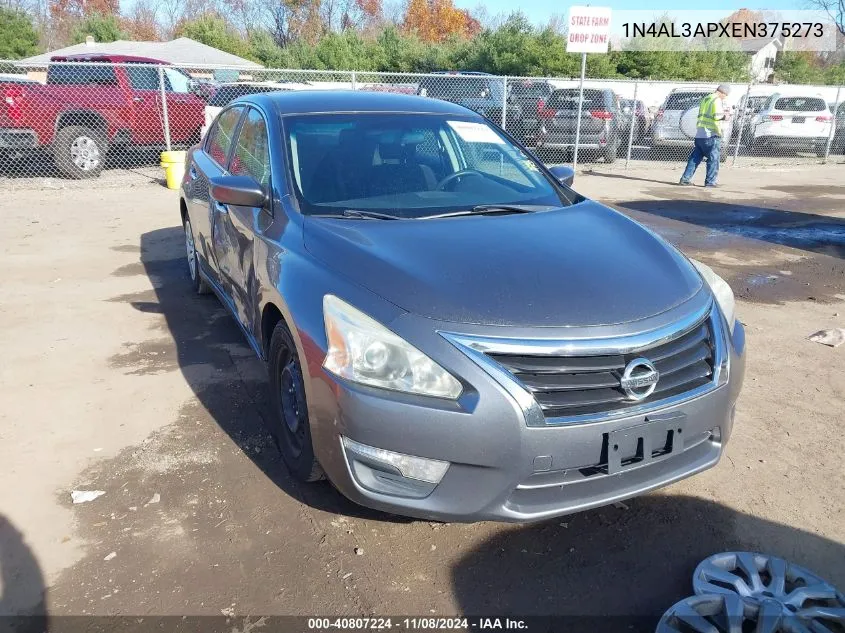 2014 Nissan Altima 2.5/2.5 S/2.5 Sl/2.5 Sv VIN: 1N4AL3APXEN375273 Lot: 40807224