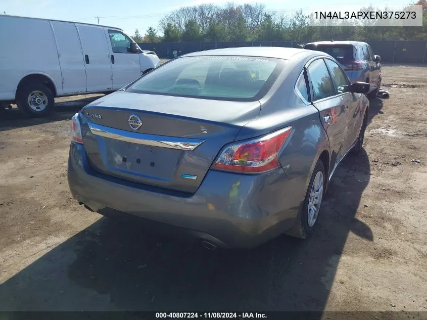 2014 Nissan Altima 2.5/2.5 S/2.5 Sl/2.5 Sv VIN: 1N4AL3APXEN375273 Lot: 40807224