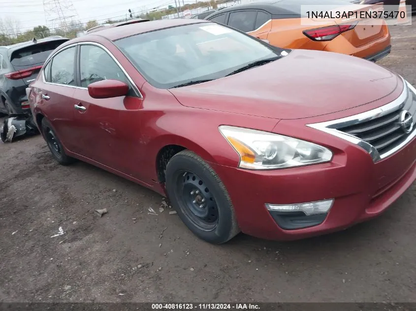 2014 Nissan Altima 2.5/2.5 S/2.5 Sl/2.5 Sv VIN: 1N4AL3AP1EN375470 Lot: 40816123