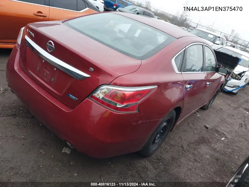 2014 Nissan Altima 2.5/2.5 S/2.5 Sl/2.5 Sv VIN: 1N4AL3AP1EN375470 Lot: 40816123